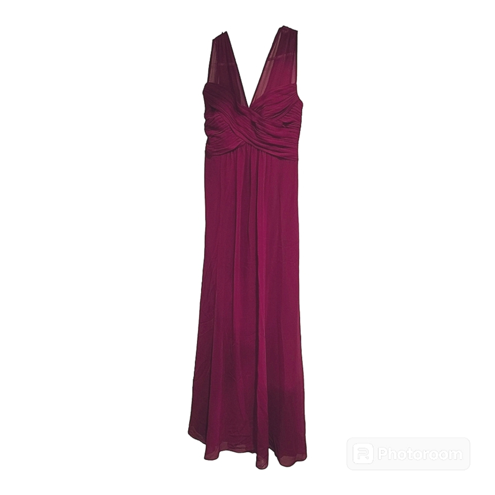 Lauren Ralph Lauren V Neck Evening Gown Sz 2 Petite